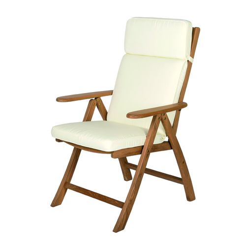 Standard Stuhl für Boot - Reclining deluxe - ARC Marine - klappbar / mit Armlehnen / Teakholz