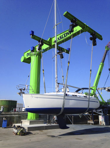 Kran für Yachthafen - JIB 25 - 4 HOISTS - ASCOM - mit schwenkbarem Ausleger