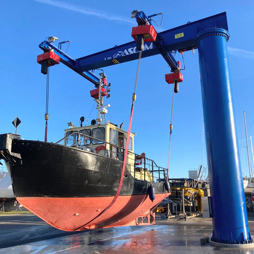 Kran für Werft - JIB 20 - 4 HOISTS - ASCOM - für Yachthafen / Schwerlast / Ausleger