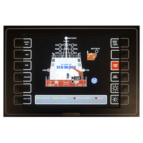 Überwachungs- und Bedientafel / für Marineanwendungen - Den Haan Rotterdam - für Navigationslichter / mit Touchscreen