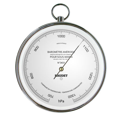 Analoges Barometer - 25 / NATO - NAUDET - weiß