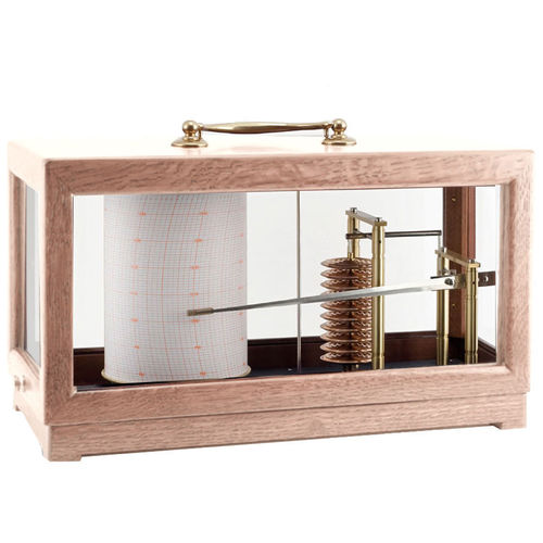 Analoger Barograph - GIGANTIC NATURAL - NAUDET - Holz