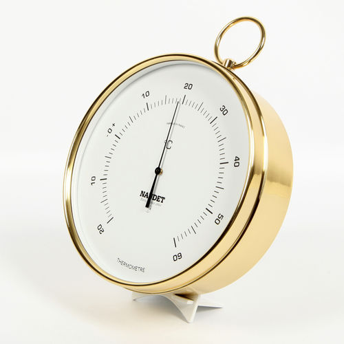 Analoges Thermometer - DIAL 17CM - NAUDET - poliertes Messing / °C / für Marineanwendungen