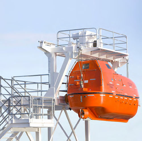 Davit für MOB-Boot - SC series - Survitec - hydraulisch
