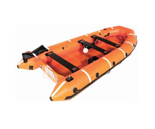 Such- und Rettungsboot Berufsschiff - RIBO 450 - Survitec - Außenborder / halbstarr / selbstaufrichtend