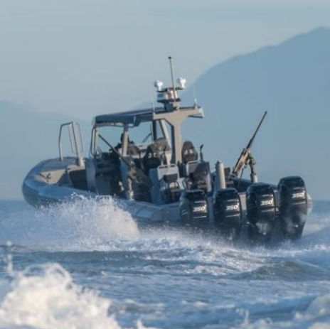 Außenborder-Berufsschiff - ZH 1300 INTERCEPTOR	 - Zodiac Milpro International - Aluminium / Festrumpf-Schlauchboot