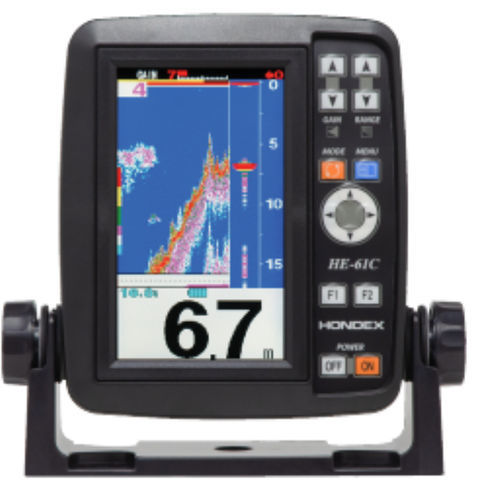 Fishfinder für Boot - HE-62C - Hondex - Farb / digital