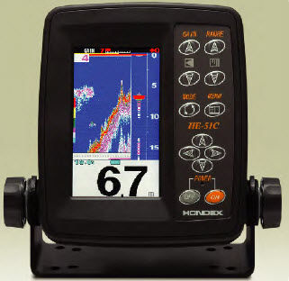Digitales Echolot - HE-51C - Hondex - für Boot / Mehrstrahl