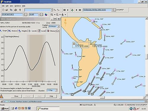 Gezeitenvorhersage-Software - TOTALTIDE - PC Maritime - für Boot