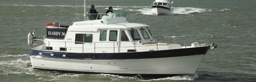 Express-Cruiser / Innenborder - HARDY 36 - Hardy Marine - Diesel / zweimotorig / Halbgleiter