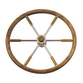 Motorboot-Lenkrad / Edelstahl - Tip 6 - SCAM-Marine d.o.o. - Mahagoni