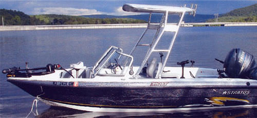 Bimini-Top für Boot - FISHING  - Atlantic Towers - für Steuermann / Aluminiumstruktur / starr