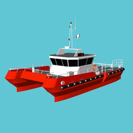 Arbeitsboot Berufsschiff - 15M  - Lung Teh Shipbuilding - Katamaran / Innenborder / Aluminium