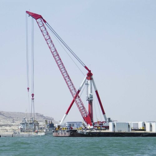 Kran auf Schwimmkai - DRC 200 - CIMOLAI TECHNOLOGY SPA - Schwerlast / mit Gelenkausleger / Offshore