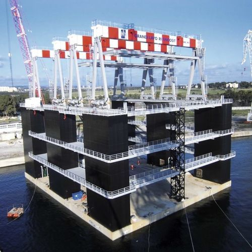 Kran für Offshore-Service-Schiff - RGC 90 - CIMOLAI TECHNOLOGY SPA - für Werft / Portal / schienenmontiert