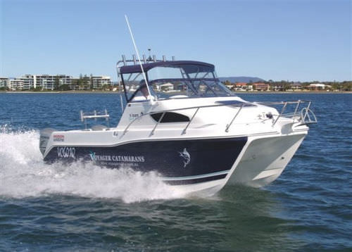 Cabin-Cruiser / Katamaran - V625 SportFish - Voyager Catamarans - Außenborder / Gleiter / Open