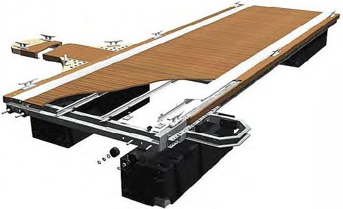 Schwimmponton - Solent Marine - modular / Anker / für Yachthafen
