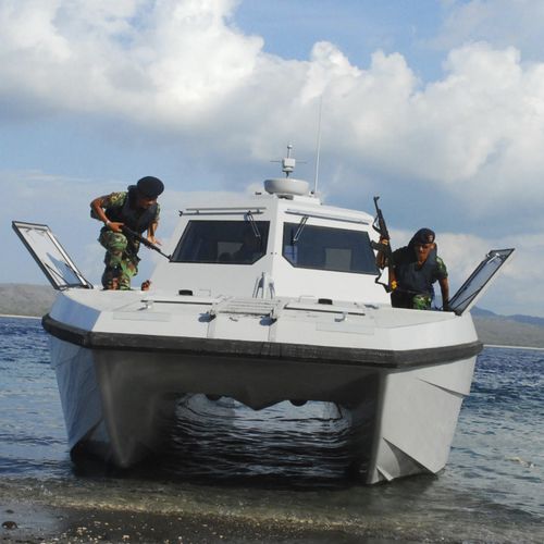 Katamaran-Berufsschiff - X38 Combat - North Sea Boats - Innenborder / Diesel