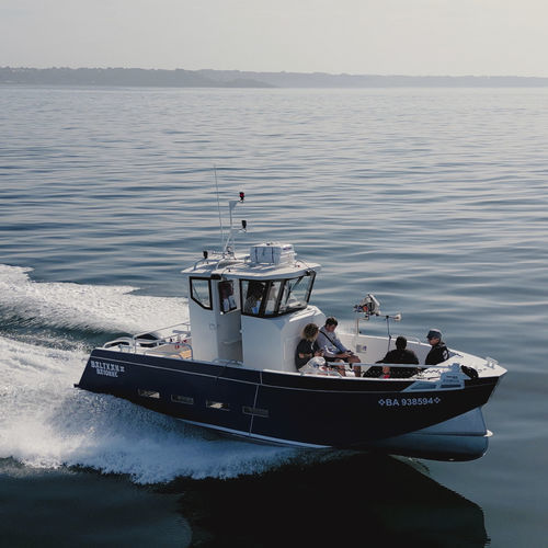 Angelboot für Tagesfahrten / Außenborder - SELKIE 800 PECHE PRO - BORD A BORD - zweimotorig / mit Steuerhaus / Mehrzweck