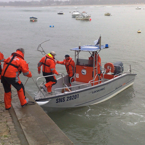 Patrouillenboot Berufsschiff - Dervinis 620 - BORD A BORD - Rettungsboot / Außenborder / Aluminium