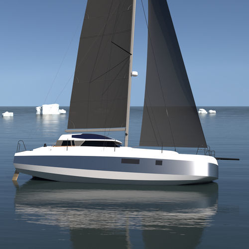 Segelboot für sportliches Fahrtensegeln - SEASCOW 33 - BORD A BORD - 2 Kabinen / 6 Kojen / Aluminium