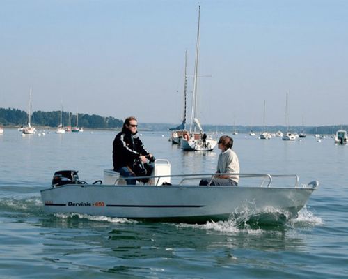 Bass-Boat / für die Fischerei - DERVINIS 450 - BORD A BORD - Freizeit / Aluminium / Selbstentleerer