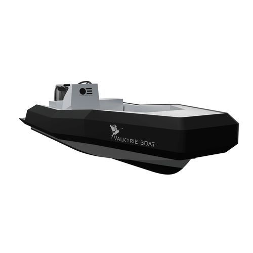 Patrouillenboot Berufsschiff - VALKYRIE 500 - BORD A BORD - Außenborder / Aluminium / halbstarr
