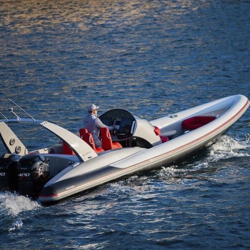 Außenborder-Schlauchboot - SY10  - Pascoe International - zweimotorig / halbstarr / Open