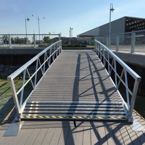 Gangway für Steg - KROPF MARINE - Aluminium / nach Maß