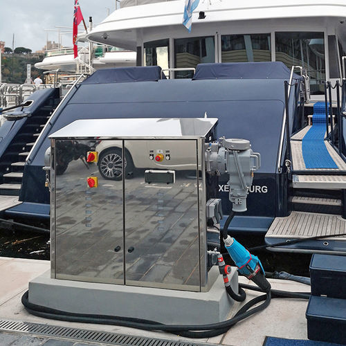 Wasserversorgungssäule - Riviera 243 - Depagne - Stromversorgung / mit integrierter Beleuchtung / für Steg
