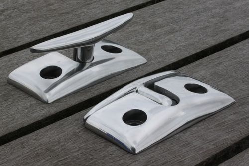 Klampe für Steg - DockAdd Marine Equipment - flach / Aluminium
