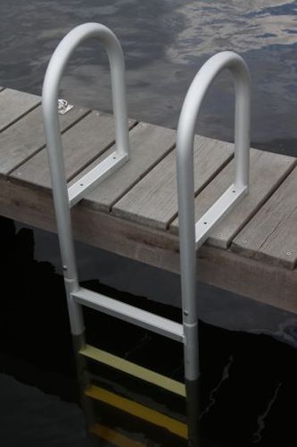 Pontonleiter - 5 steps - DockAdd Marine Equipment - festinstalliert / zum Baden / Aluminium