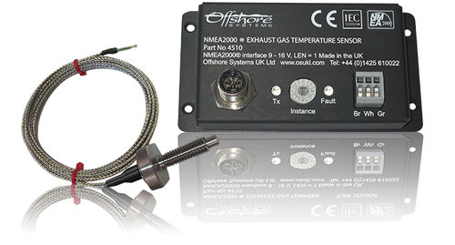 Temperatur-Standanzeige - 4510, 4511 - Oceanic Systems - für Boot / mit LED-Display / NMEA 2000®
