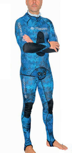 Nassanzug zum Speerfischen - OCEAN LYCRA - Picasso SG - einteilig / Kapuzen / 1,5 mm