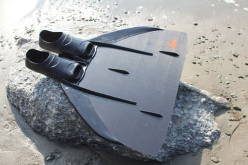 Monoflosse für Apnoe-Taucher - LF - Leaderfins - Carbon