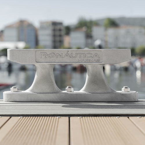 Klampe für Steg - RO series - Ronáutica Quality Marinas SLU - flach / doppelt / Edelstahl