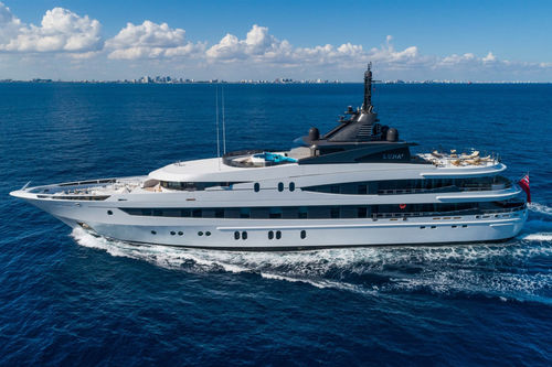 Megayacht für Kreuzfahrten - LUNA B - Oceanco - Flybridge / mit Steuerhaus / 6 Kabinen