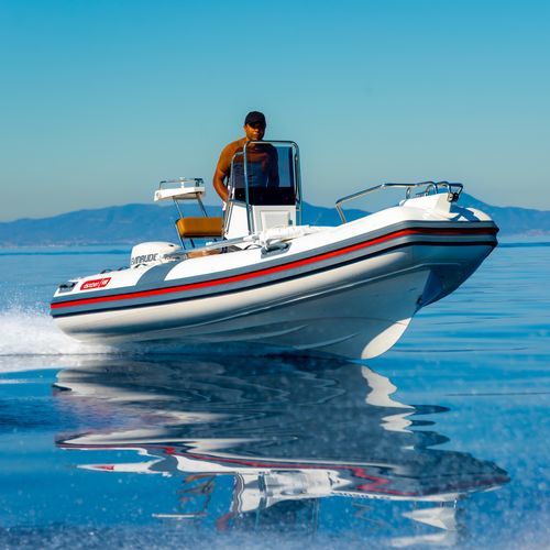 Außenborder-Schlauchboot - 450 Pro - ESPADON CONCEPT - halbstarr / mit Mittelkonsole / max. 7 Personen