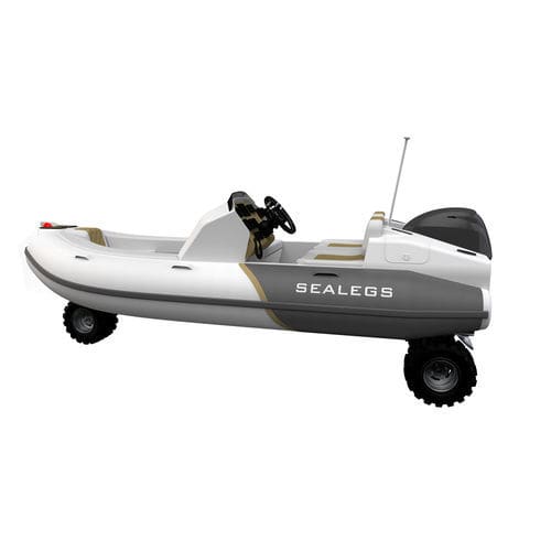 Außenborder-Schlauchboot - 3.8M - Sealegs International Limited - halbstarr / Open / mit Doppelkonsole
