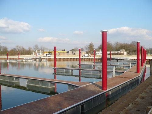 Schwimmponton - Hansen - Anker / für Yachthafen / Aluminium