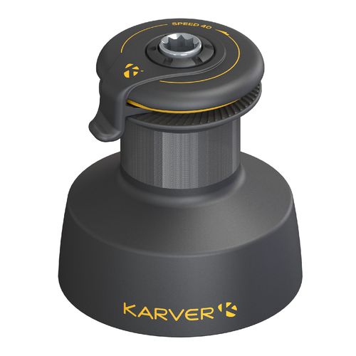 4-Gang-Winsch - KSW40 - KARVER SYSTEMS - anodisiertes Aluminium / für Rennsegelboote