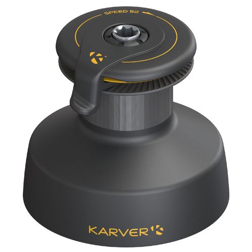 4-Gang-Winsch - KSW52 - KARVER SYSTEMS - anodisiertes Aluminium / für Rennsegelboote