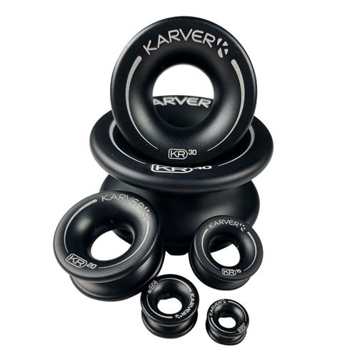 Reibungsarme Rolle für Segelboot - KR series - KARVER SYSTEMS - rund / max. Tau 40 mm