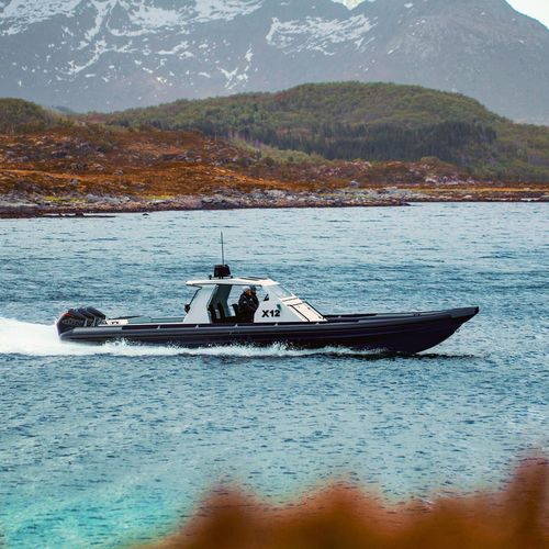 Patrouillenboot Berufsschiff - Goldfish - Nutzfahrzeug / Außenborder / Festrumpf-Schlauchboot