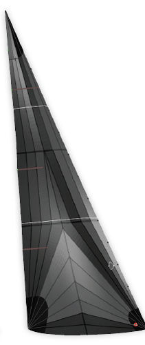 Vorsegel - DELTA Voiles - für Rennsegelboote / Triradial-Schnitt / Polyester