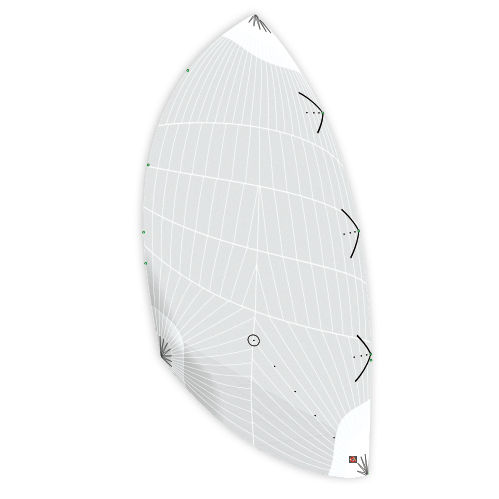 Asymmetrischer Spinnaker - CODE D  - DELTA Voiles - für Regattasegelboot / Triradial-Schnitt / Polyester