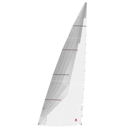 Großsegel - DELTA - DELTA Voiles - für Fahrtensegelboote / cross-cut / Polyester