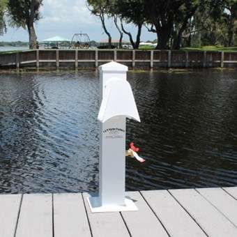 Wasserversorgungssäule - 93161 - Boat Hoist USA - für Steg / Aluminium / mit Schlauchaufroller
