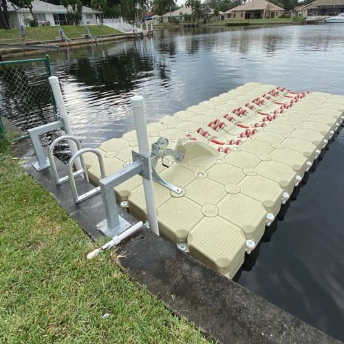 Schwimmponton - PMS DockMarine - modular / zur  Trockenlagerung / für Yachthafen