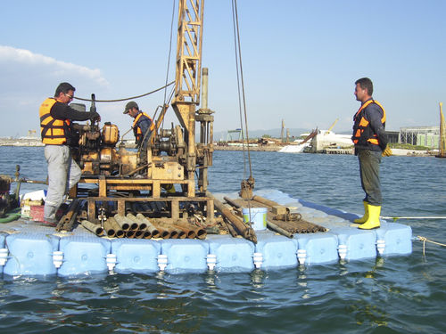 Schwimmende Plattform - Working - PMS DockMarine